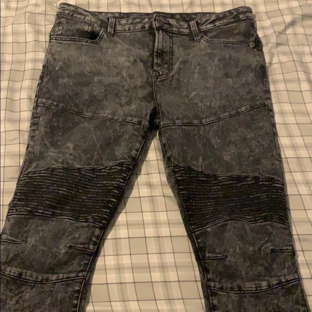 Slim Fit Moto Jeans for Men from No Boundaries